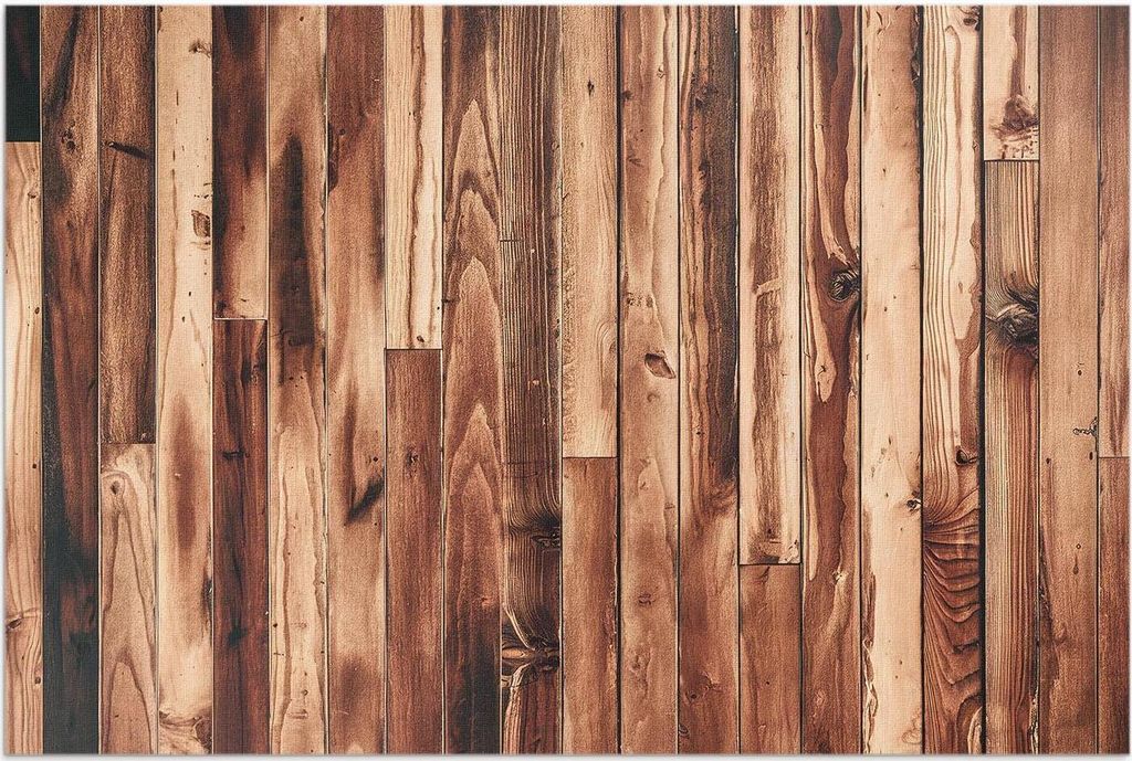 Abgenutzte Parkettdielen aus Holz – Vinylteppich – 100x150 cm – Outdoor Teppich – Terrasse – Wetterfest – Modern