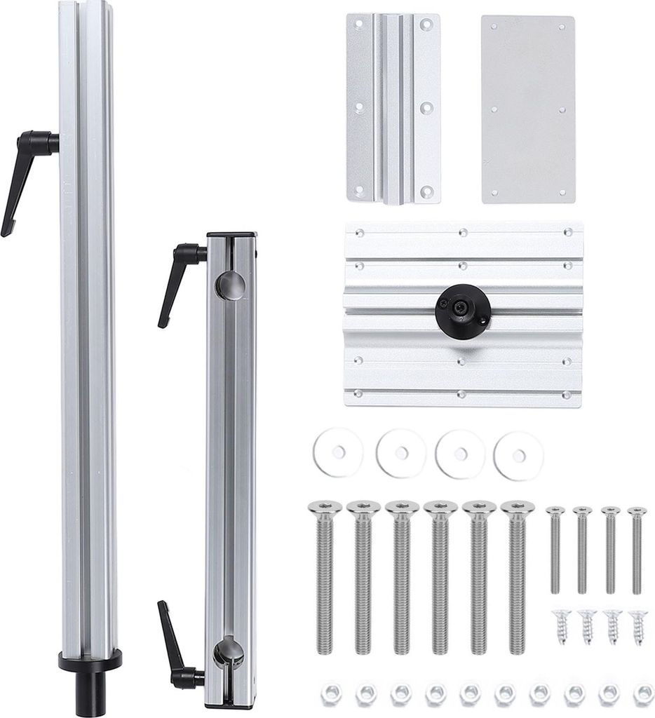 Abnehmbarer Tischbein Aluminiumlegierung Weiß 360 Grad Rotation Abnehmbares Teleskop für Yachts RV -Wohnmobil