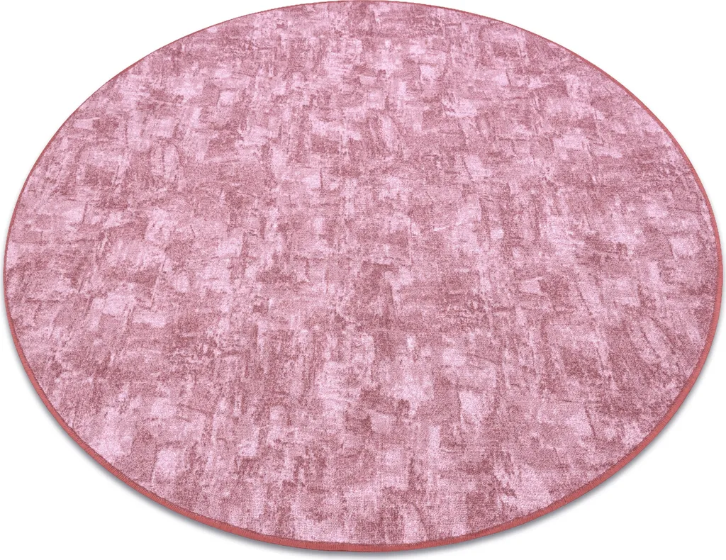 Aménagez votre coin détente avec le tapis rond rose SOLID de 170 cm