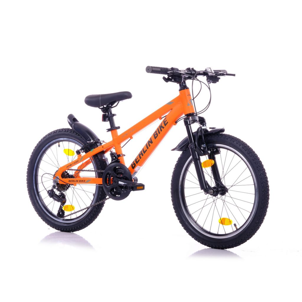 Kinderfahrrad 20 Zoll MTB mit Alurahmen - Ideales Geschenk für Kinder, orange