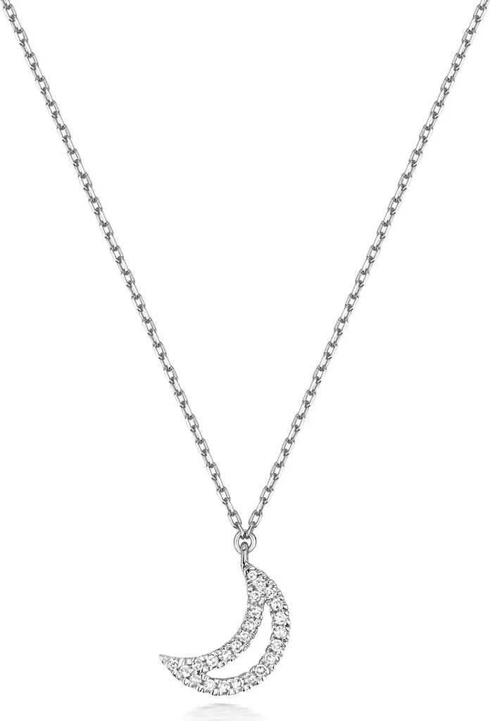 Pendentif Diamant Brillant 8mm et Or Blanc 375 : L'éclat Pur de la Qualité H