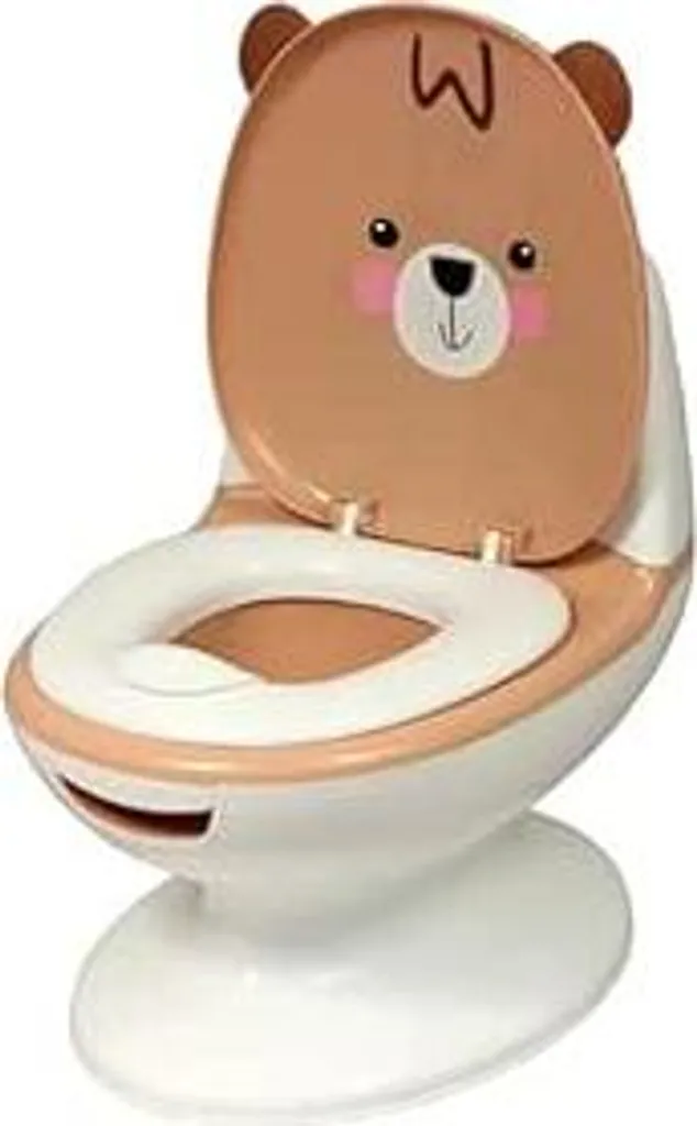 Pot de chambre enfant Bambisol blanc et gris avec pare-jet intégré