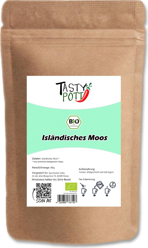 Isländisches Moos geschnitten & getrocknet