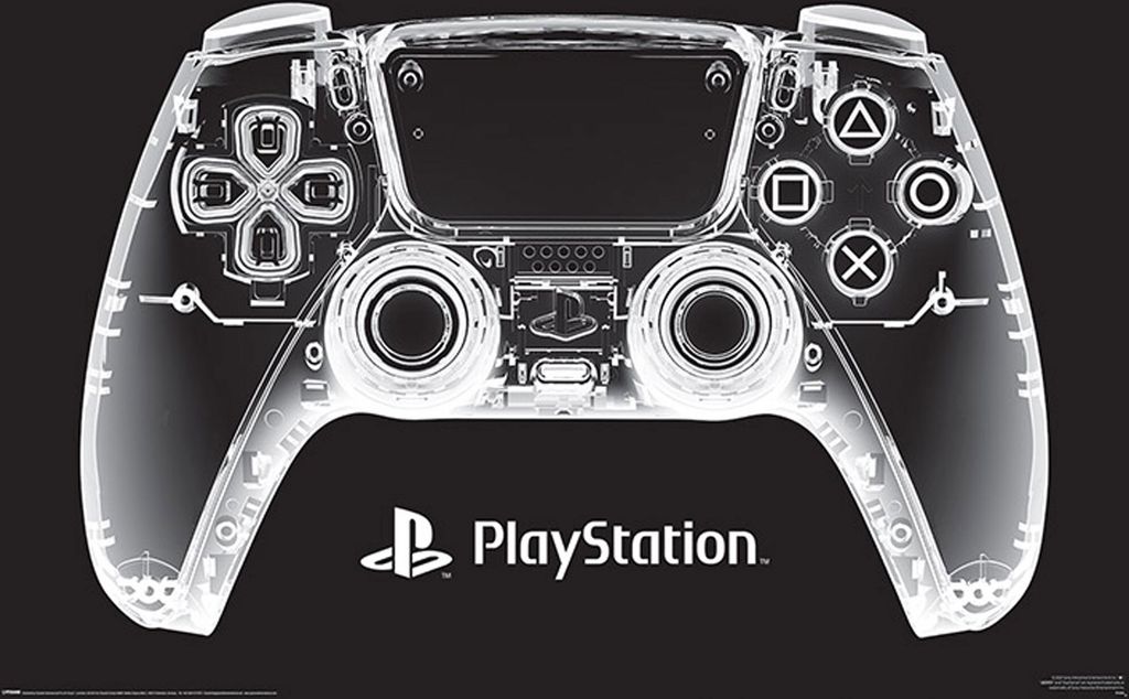 PlayStation - X-Ray Pad - Poster Druck - Größe 91,5x61 cm Produktbild 