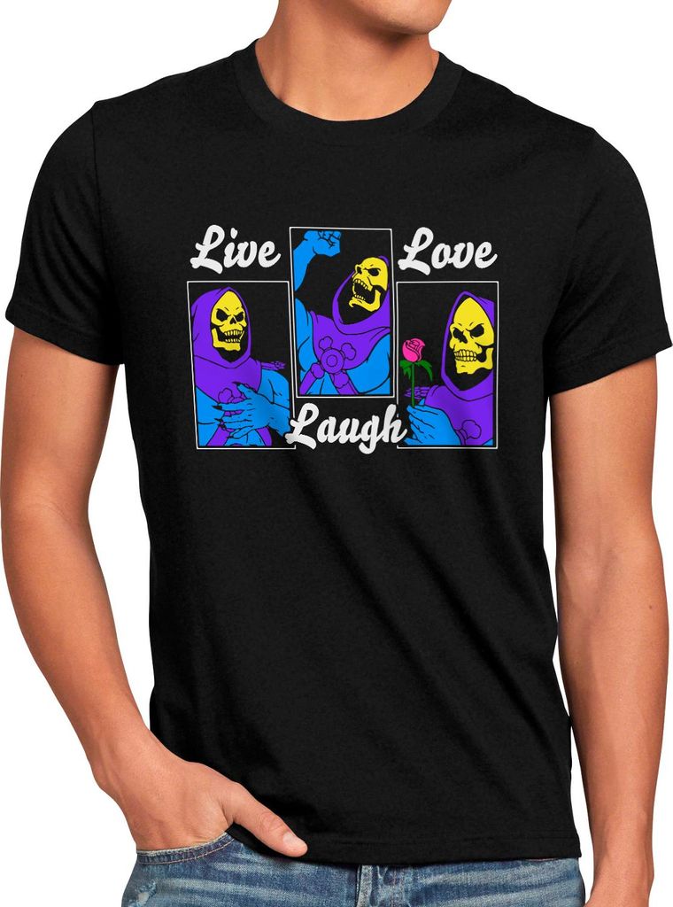 style3 Live Laugh Love Herren T-Shirt he style3 Live Laugh Love universe man anime