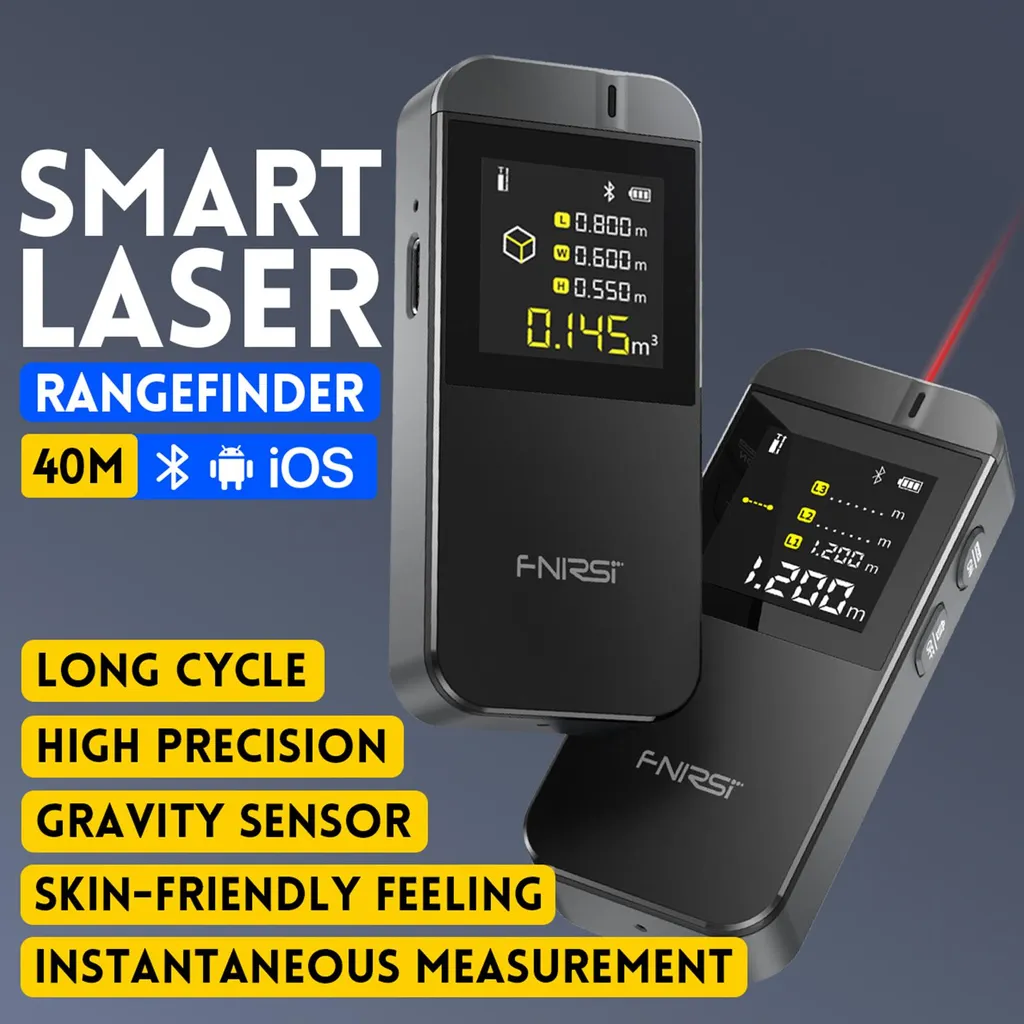 Télémètre infrarouge à capteur de gravité et écran LCD - Gamme Smart X