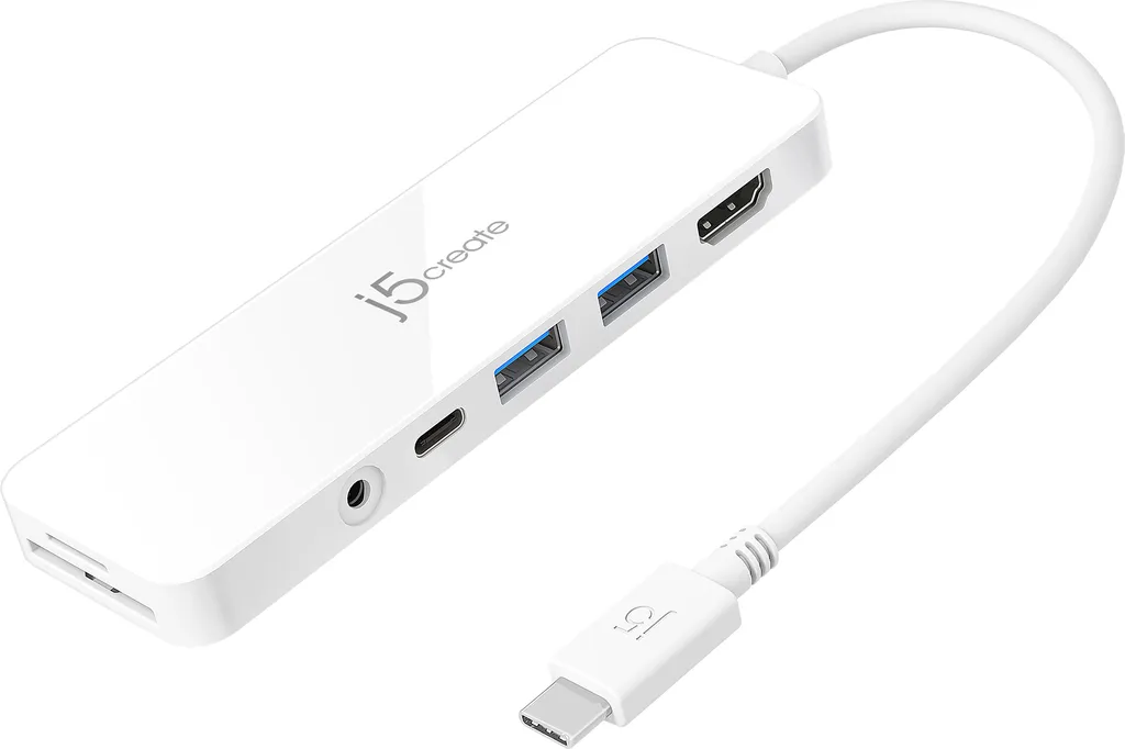 Hub USB-C multiprise j5create JCD373-N pour ordinateur portable