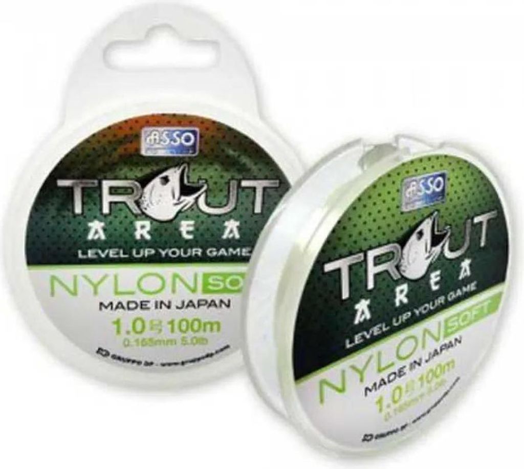 Asso Trout Area Soft 100 M Monofile Schnüre Durchsichtig 0.104 mm Durchsichtig 0.104 mm