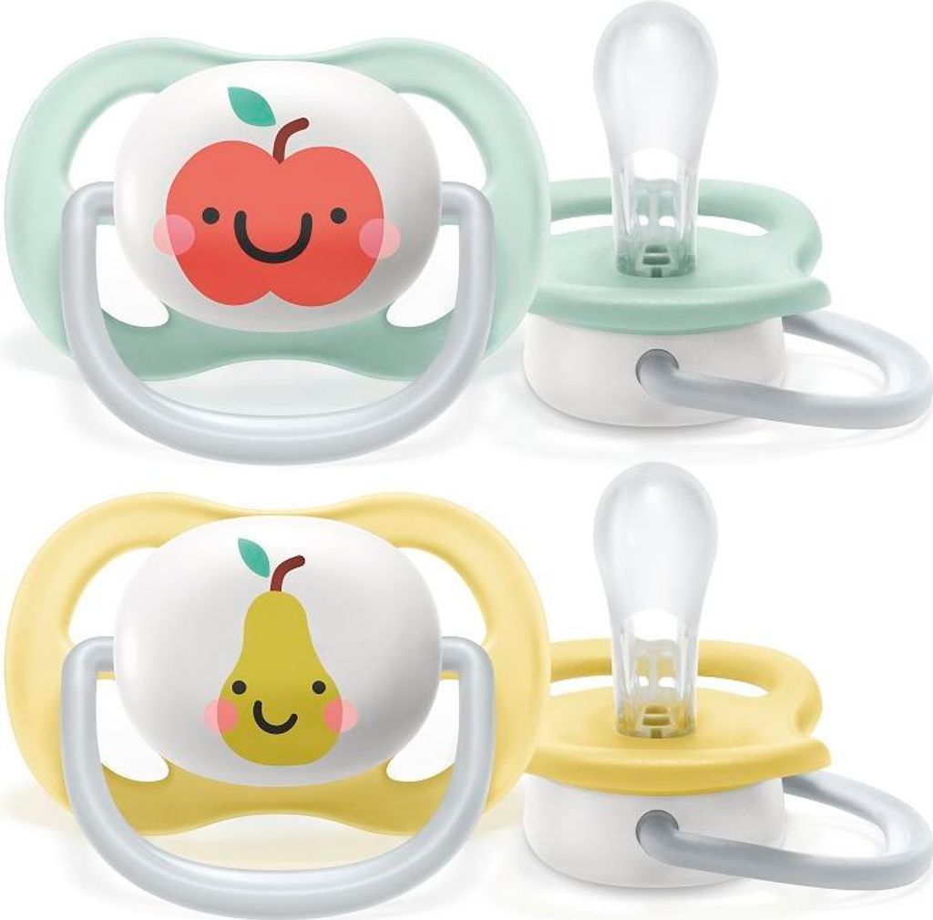 AVENT Succhietto Ultra Air Happy, 0-6m - Mela/Pera, Immagine del prodotto 