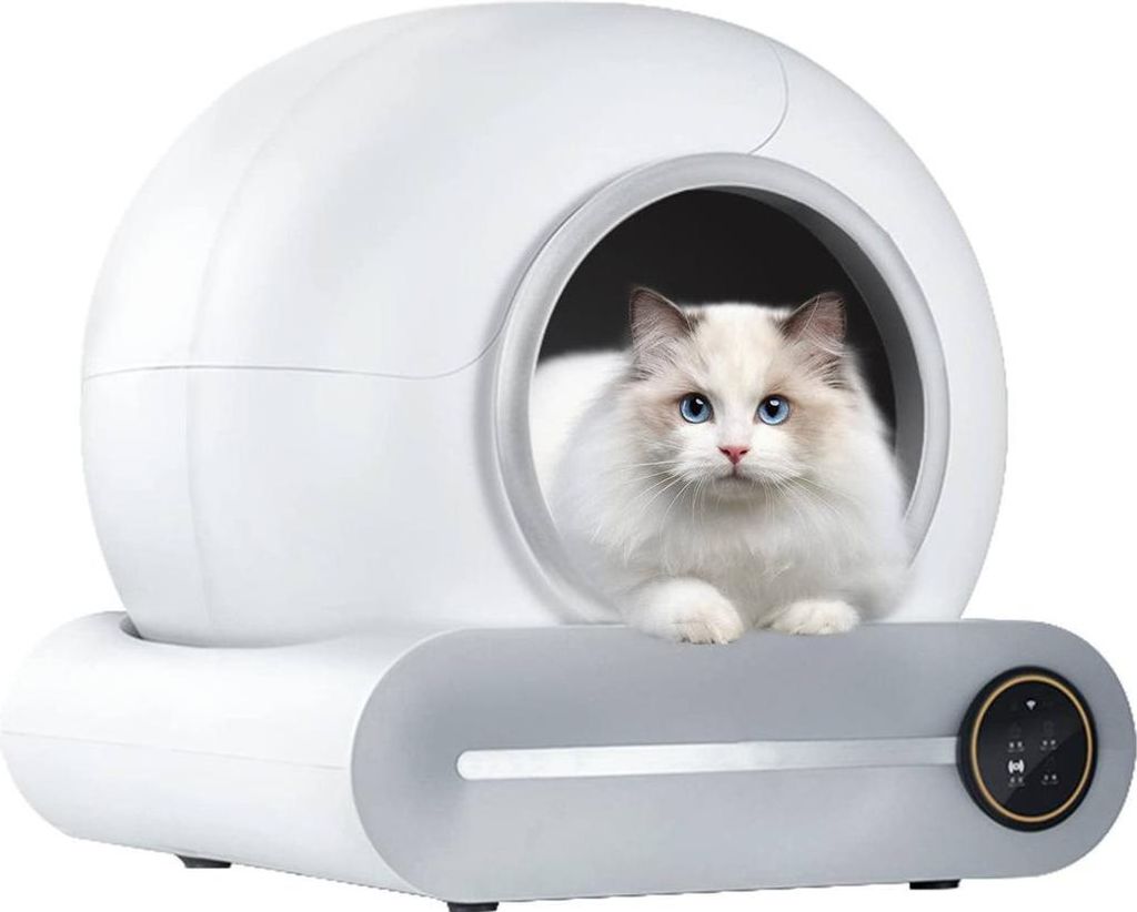 SMART CAT Automatische Katzentoilette D-HIPC101 mit Tuya App und automatischer Reinigung für Katzen