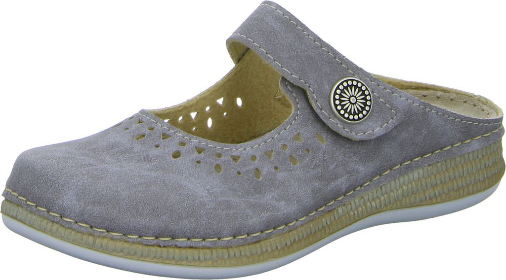 inblu Damen-Sabot-Clog Grau, Farbe:grau, EU Größe:38