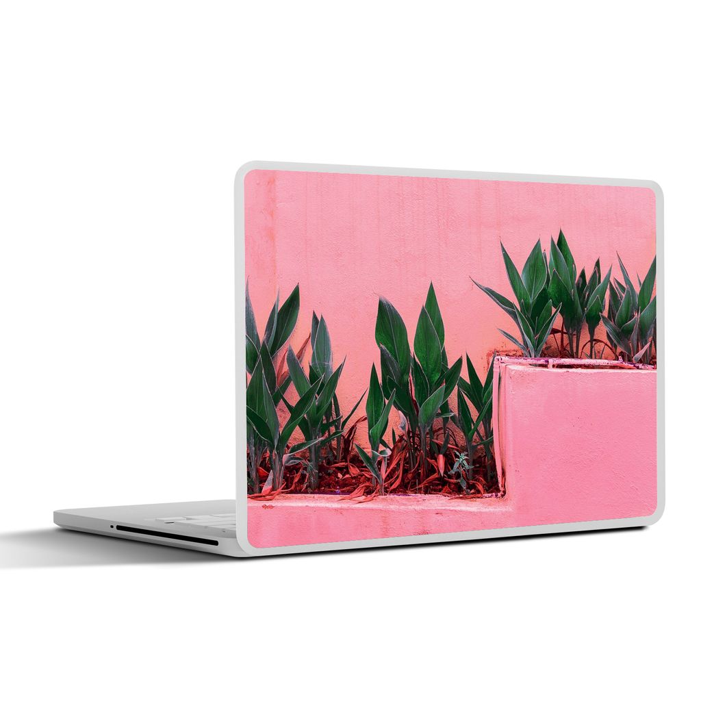 MuchoWow Laptop Aufkleber Sticker Cover Pflanzen - Sommer - Farbe 25x18 cm - Laptop-Deko