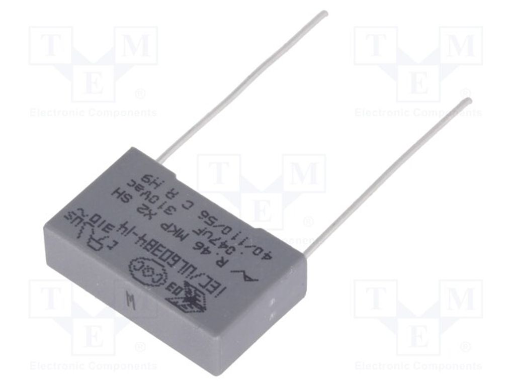 2x Kondensator: X2 15mm 47nF 20% 18x5x11mm 310VAC R463I2470DQ01M kondensatoren X