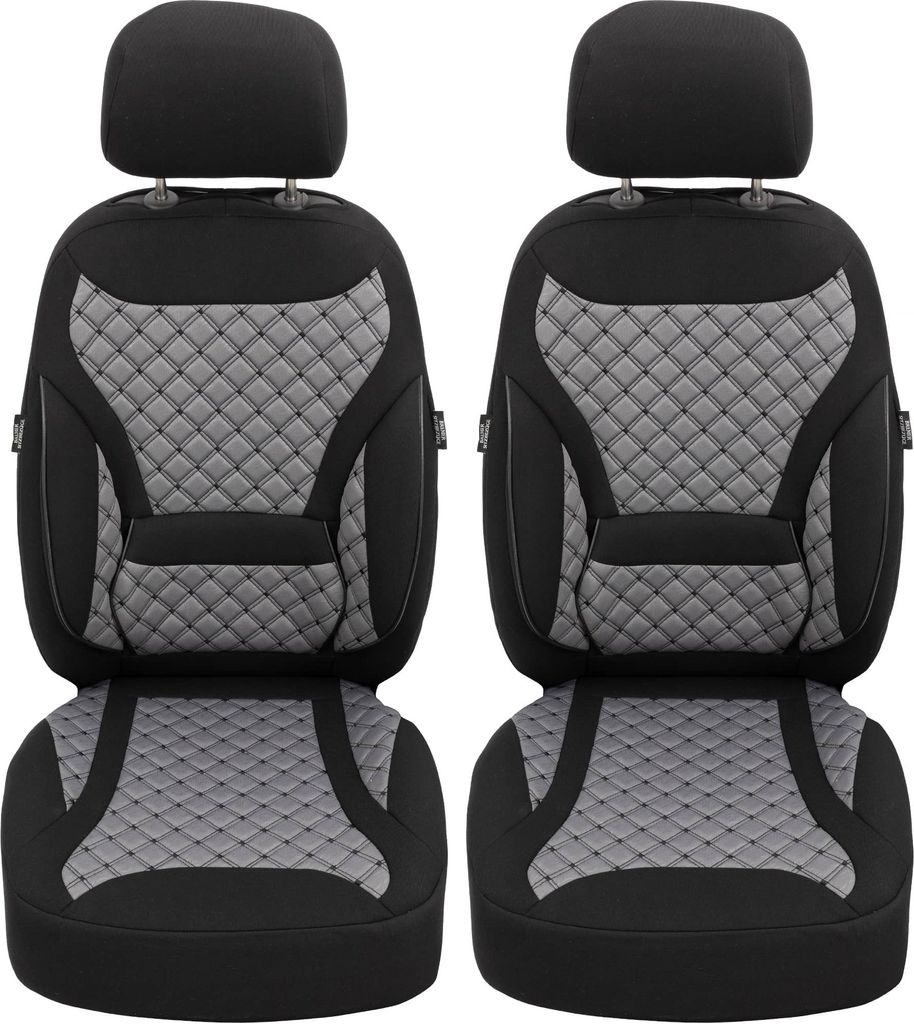 Schonbezüge Sitzbezüge für Skoda Scala Bj ab 2019 in Schwarz/Grau ZM1