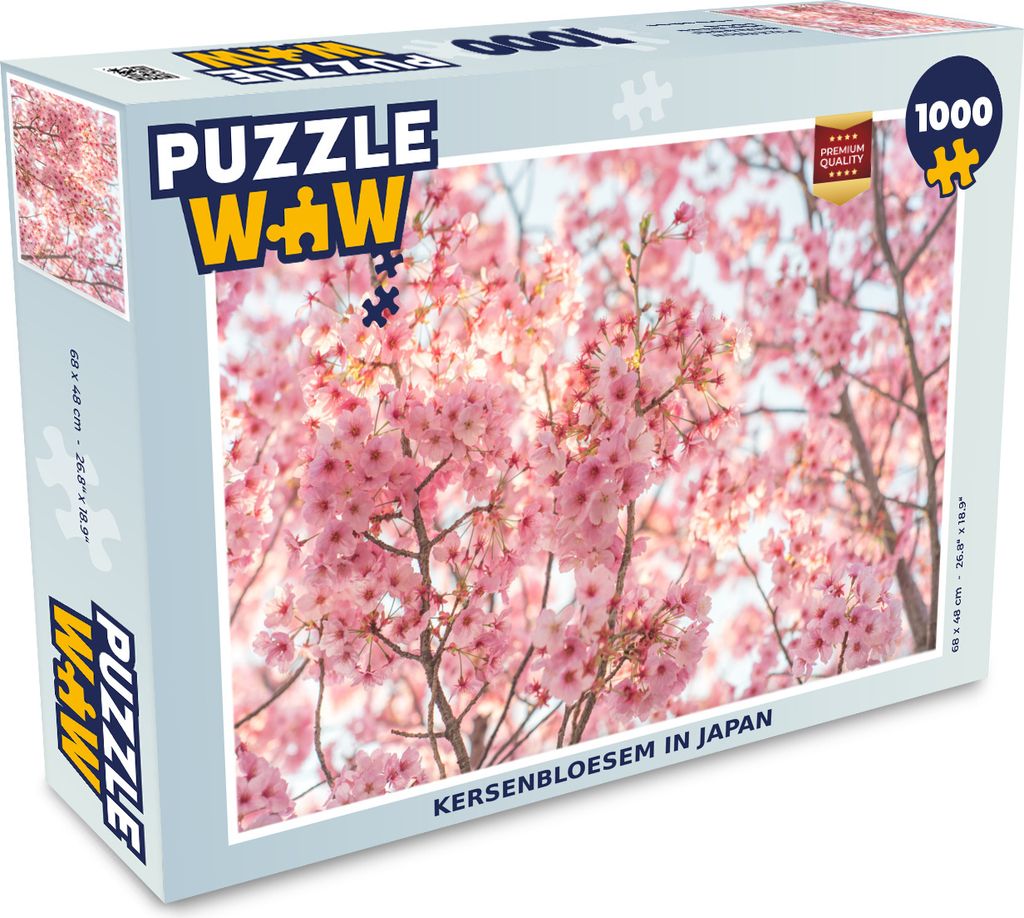 MuchoWow Puzzle 1000 Teile Kirschblüte in Japan - Erwachsene - Rätsel