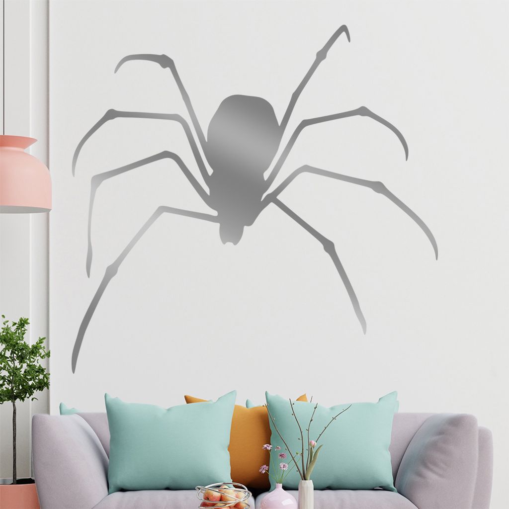 KIWISTAR Spinne - Spinnweben Vogelspinne Zecke Kanker Wandtattoo in 6 Größen - Wandaufkleber Wall Sticker - Dekoration, Küche, Wohnzimmer, Schla...