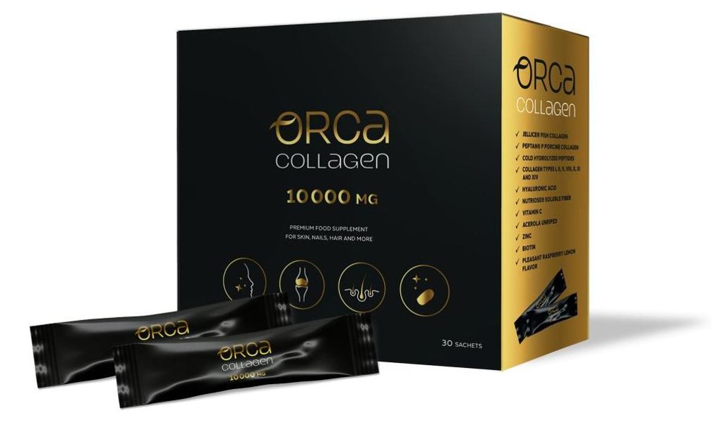 "Orca Collagen 10000 mg – hydrolyzovaný kolagen + kyselina Obrázek produktu 
