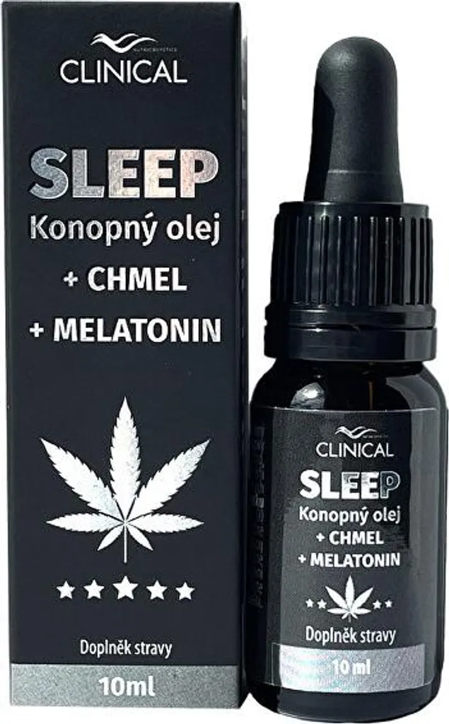 Huile de chanvre et houblon relaxante enrichie à la mélatonine 10 ml