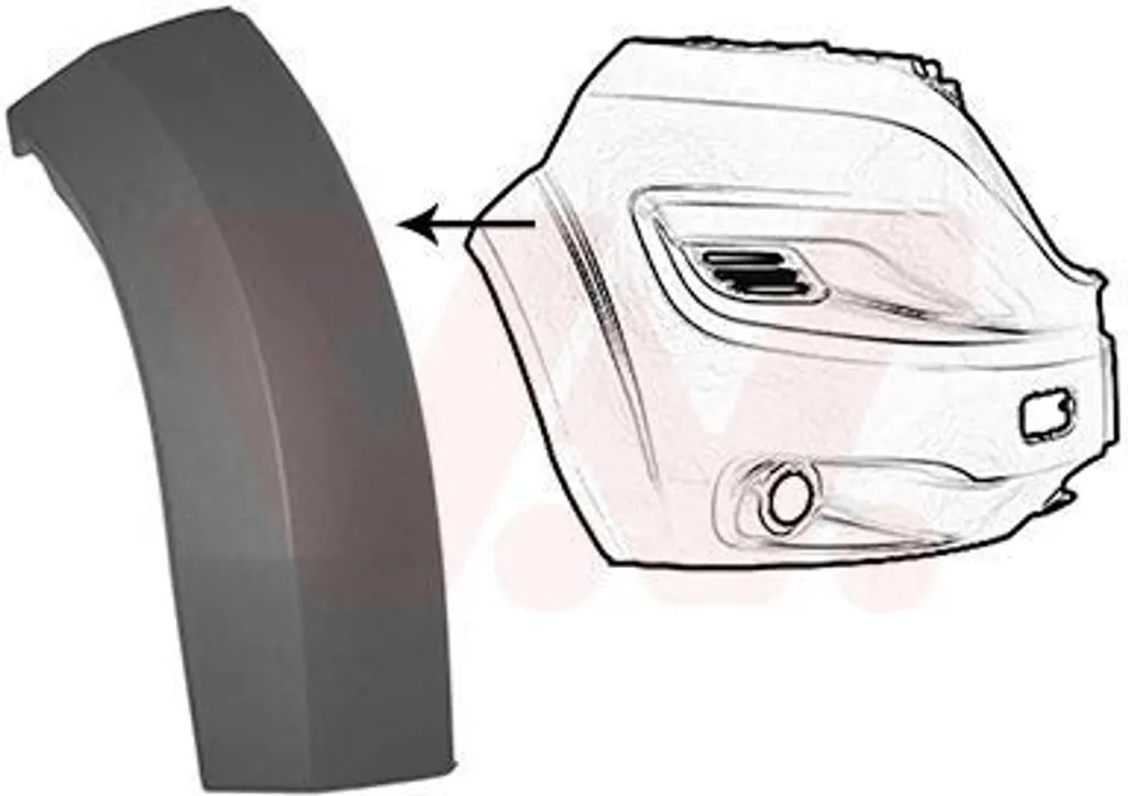 Ricambio Carrozzeria VAN Wezel 1652522 Allargamento Anteriore Dx