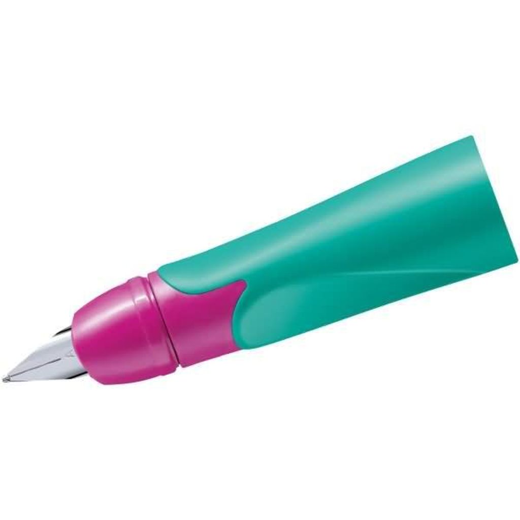 STABILO EASYbirdy Griffstück - Feder A - Rechtshänder - türkis + neonpink