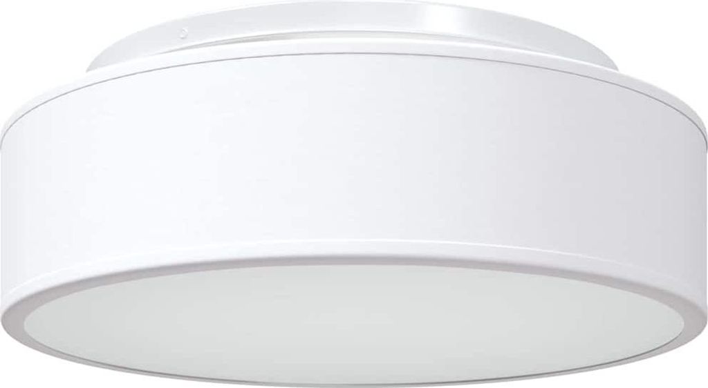 Deckenlampe mit Strahlern Weiß 38 x 38 x 13,5 cm Stoff