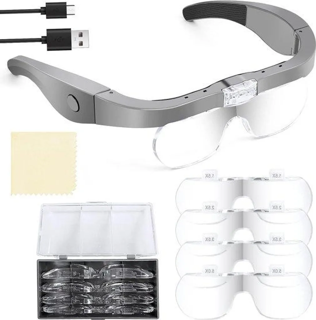 Lunettes Loupes avec Bandeau et LED 15x pour Joaillerie - Modèle JBS-15