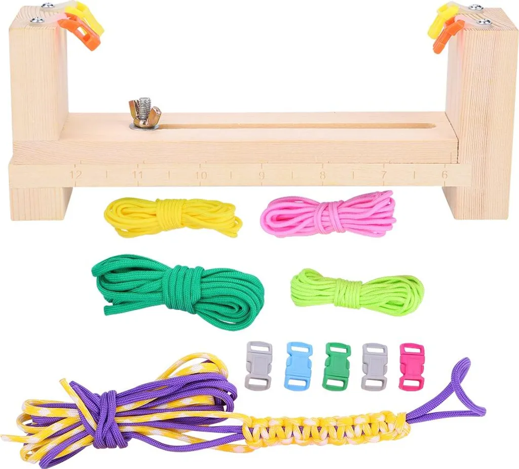 Strumento di artigianato fai da te Parachute Umbilical Cord Bracelet Maker Strumento di tessitura del braccialetto Paracord, Paracord Making Kit per braccialetti cinture portachiavi