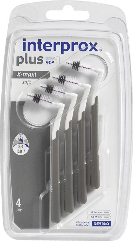 Interprox plus x-Maxi grau Interdentalbürste 4 St Produktbild 