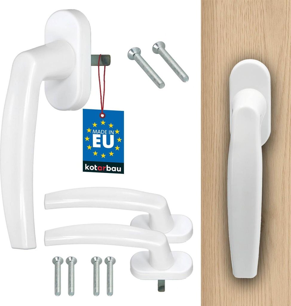 KOTARBAU® 2er Set Fenstergriff Balkontürgriff Druckknöpfe Produktbild 