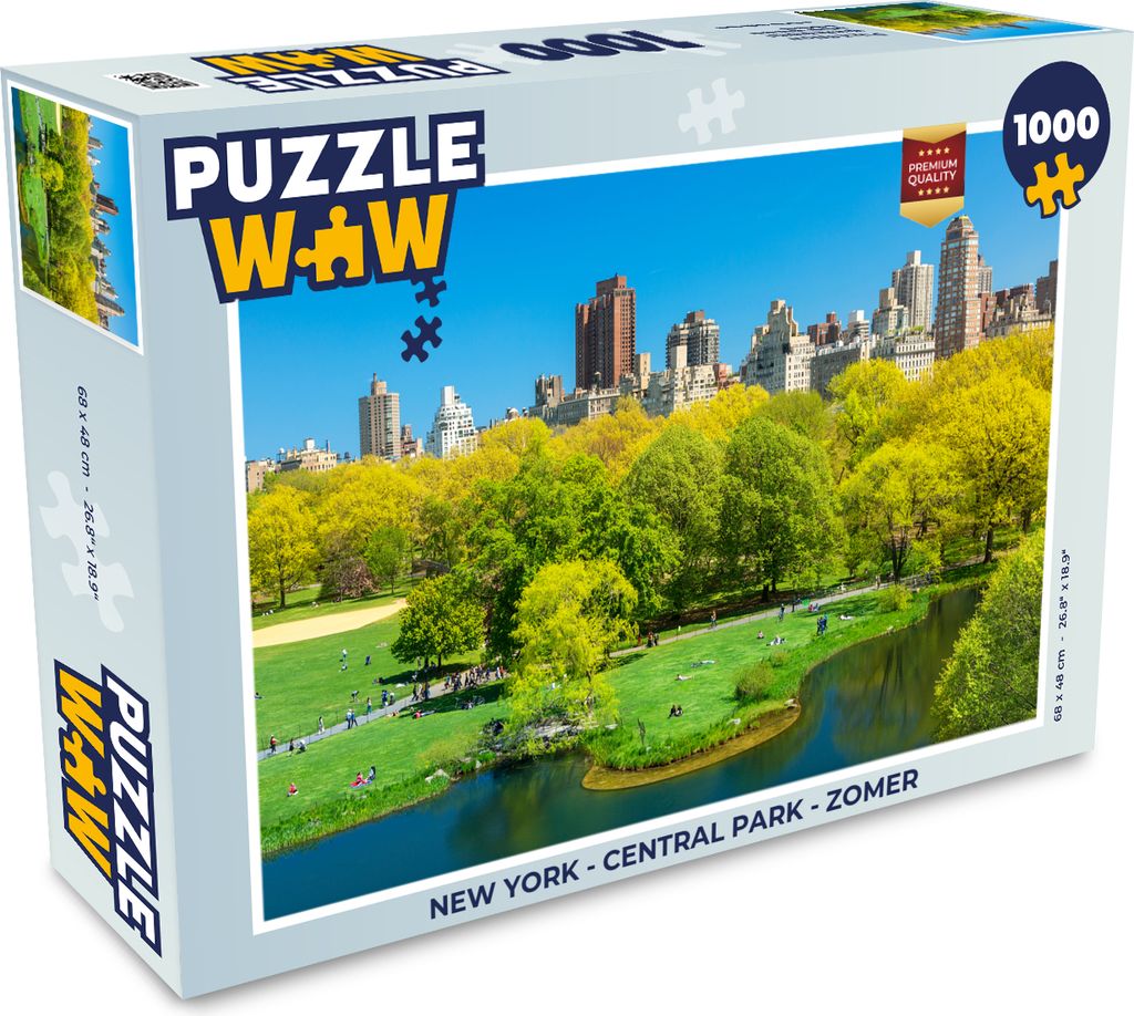 MuchoWow Puzzle 1000 Teile New York - Central Park - Sommer - Erwachsene - Rätsel