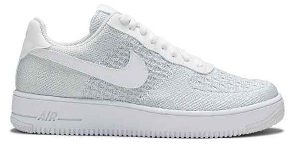 Nike Air Force 1 Flyknit 2 White Pure Platinum - EU: 44