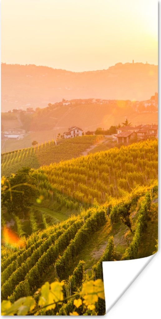 MuchoWow Poster Italien - Weinberg - Sonne 60x120 cm - Wandschmuck