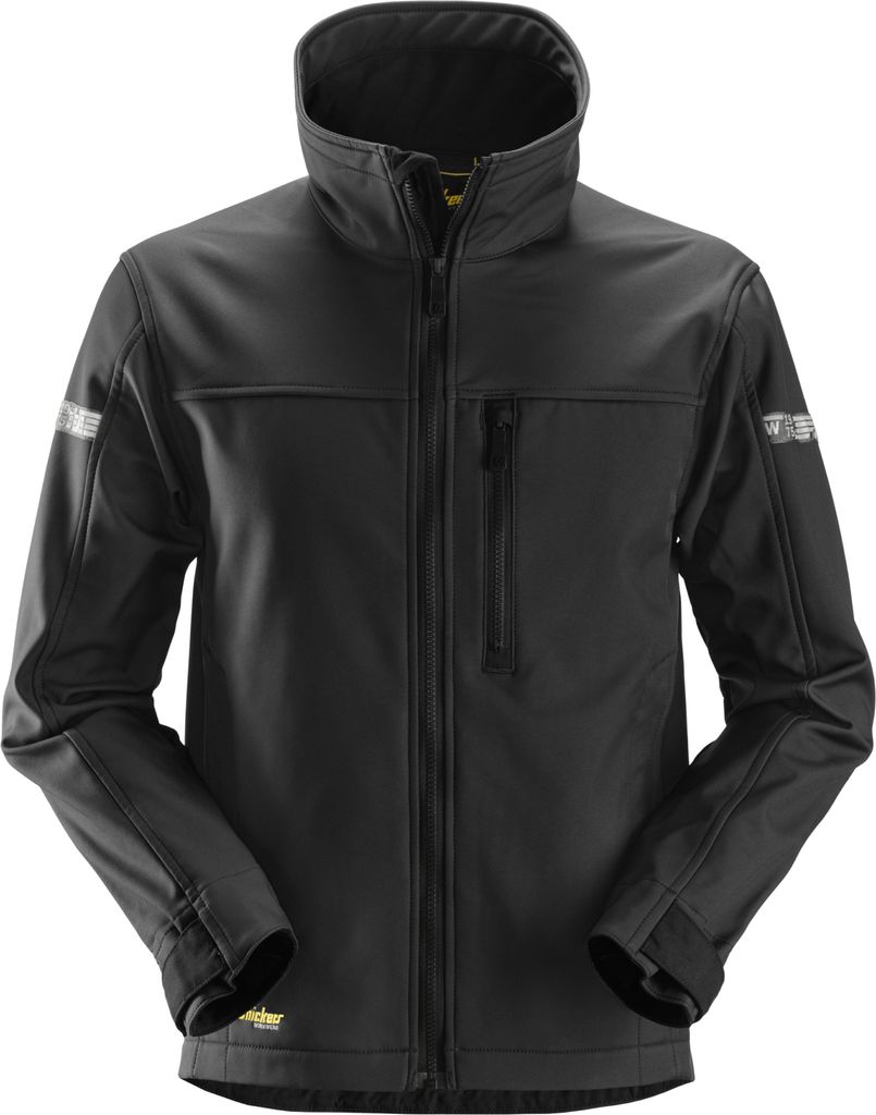 Snickers AllroundWork Softshell Arbeitsjacke Schwarz-XS