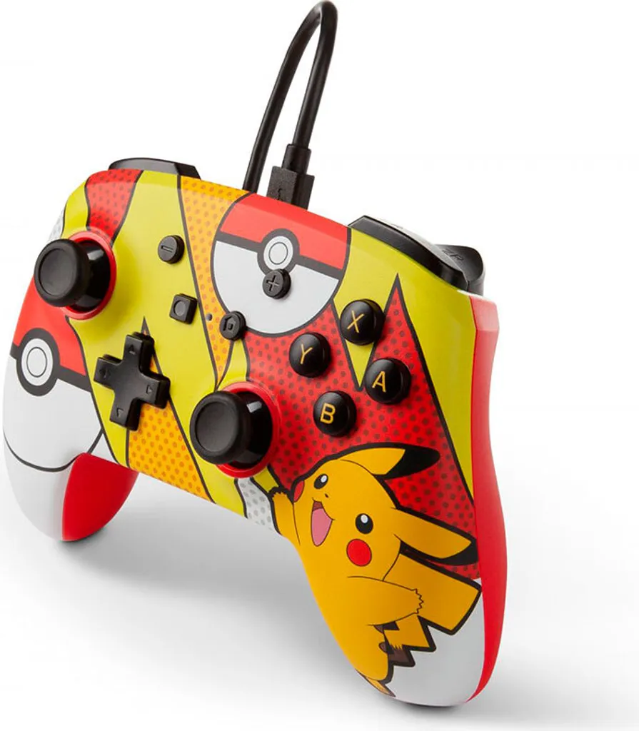 Manette Switch Pikachu Pop Art avec Boutons Arrière Programmables