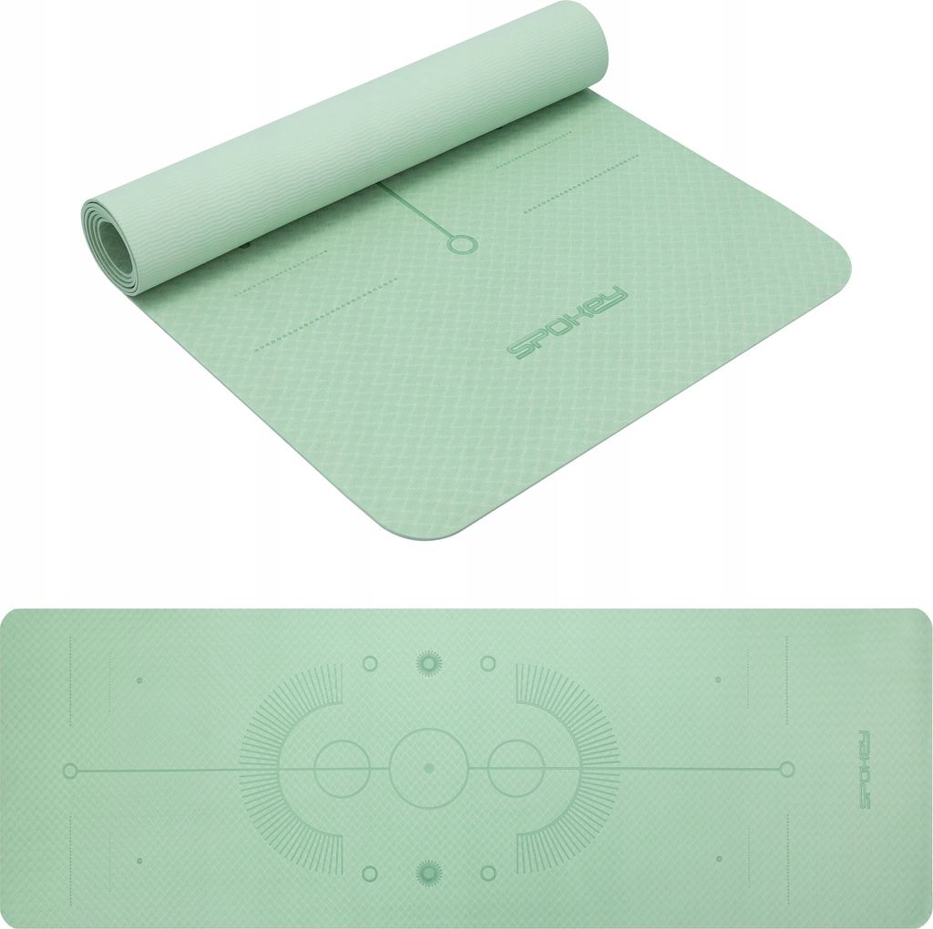 Dickes Fitness Pilates Anti-Slip Tpe Yoga Mat 183X61 Cm 4Mm