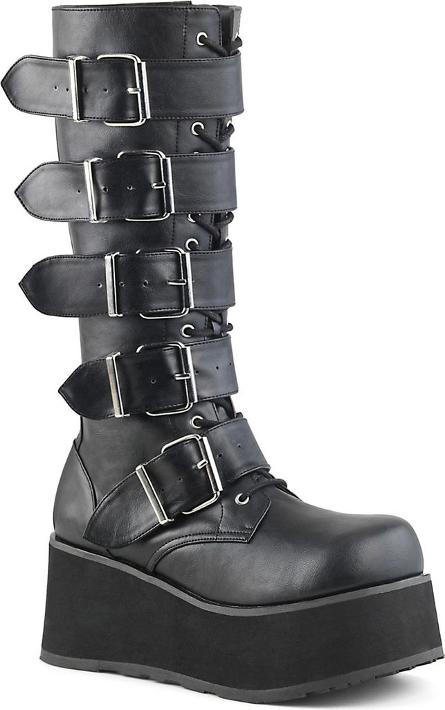 Buty damskie TRASHVILLE-518 marki DemoniaCult, czarny, UE Zdjęcie produktu 