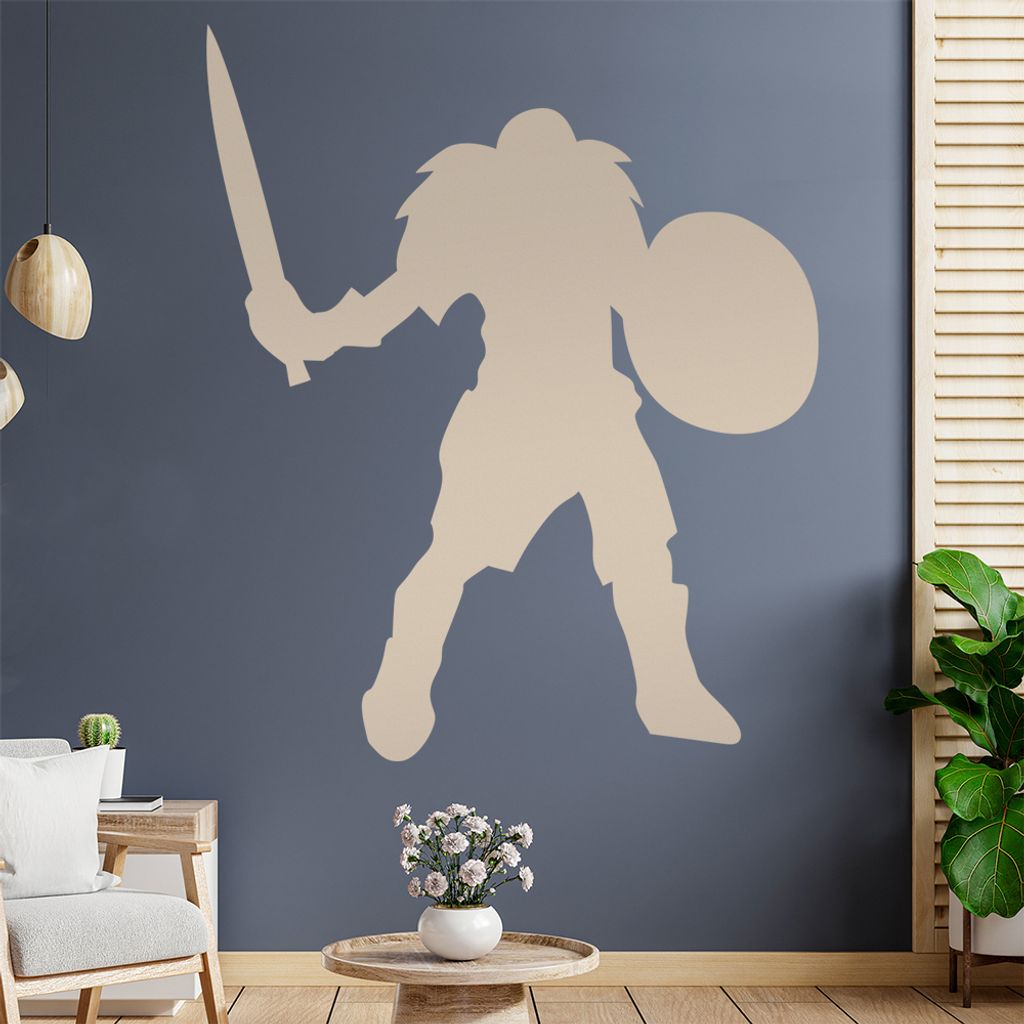 Wikinger Krieger Krieg WWIII Wandtattoo Wandaufkleber Wall Sticker - Dekoration, Küche, Wohnzimmer, Schlafzimmer, Badezimmer