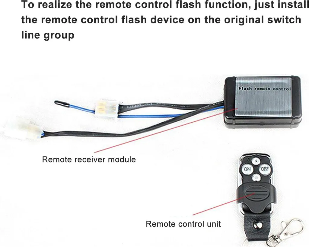 Câblage télécommandé 12V pour barre LED tout-terrain et flash 40A