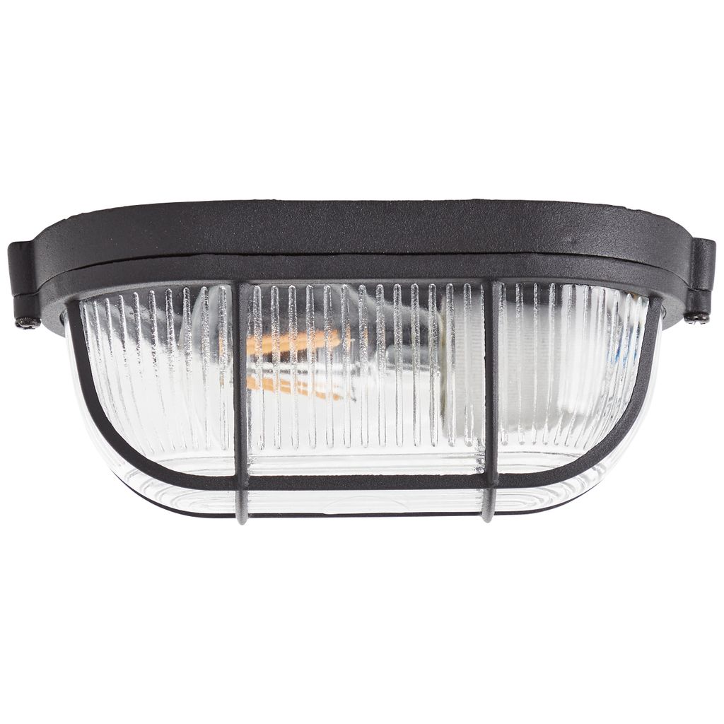 BRILLIANT rustikale Deckenleuchte BOBBI | schwarze Produktbild 