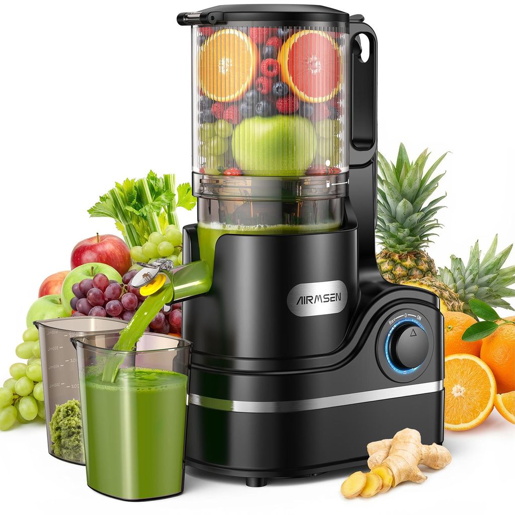 AIRMSEN Entsafter 300W, 140MM Öffnung, 2,1L Entsafter für Produktbild 