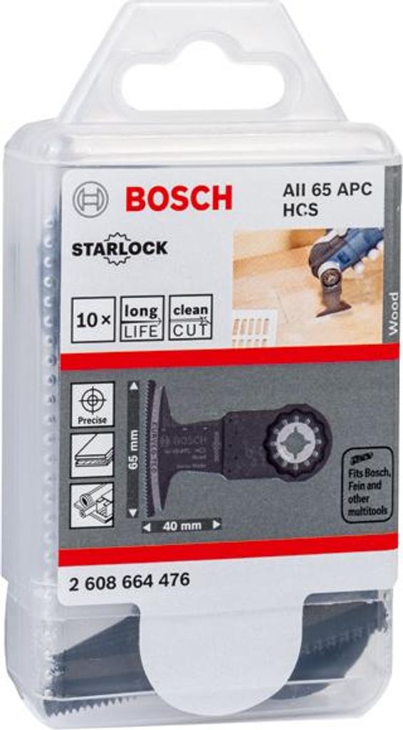 HCS Tauchsägeblatt AII 65 APC Wood, 40 x 65 mm, 10er-Pack