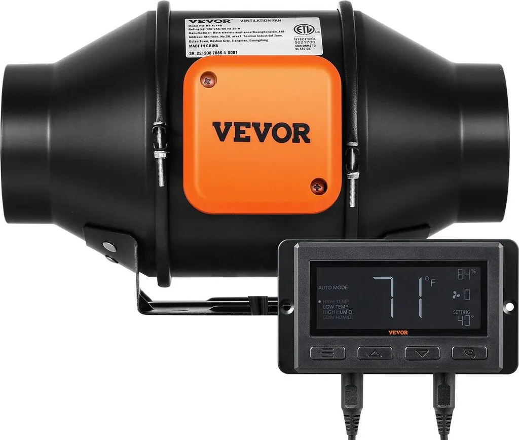 Kit ventilation pour culture intérieure et CVC extracteur 100mm - 9