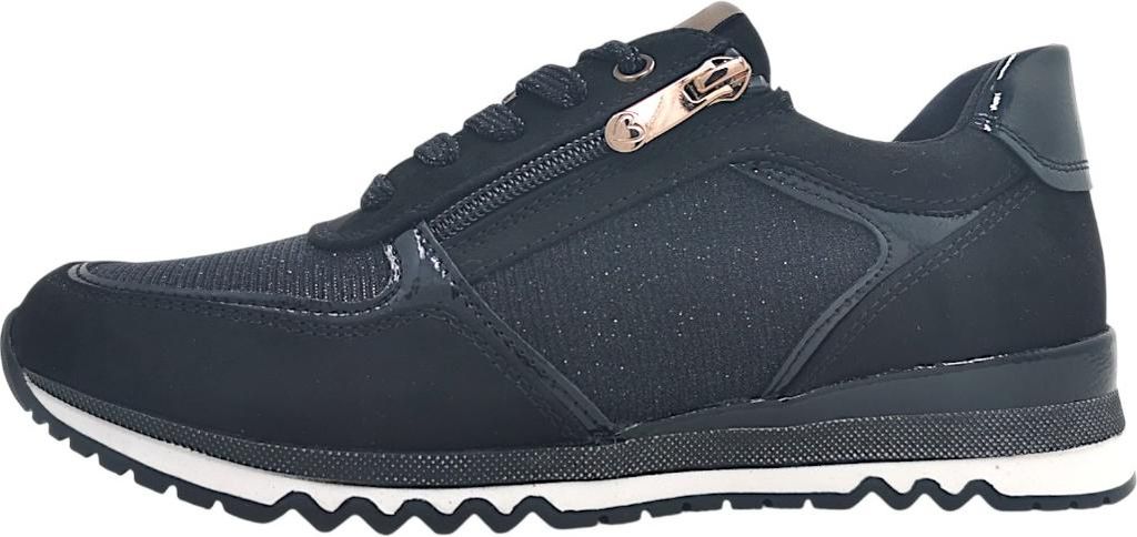 Marco Tozzi  Damenschuhe sportlicher Schnürer Schwarz Image du produit 