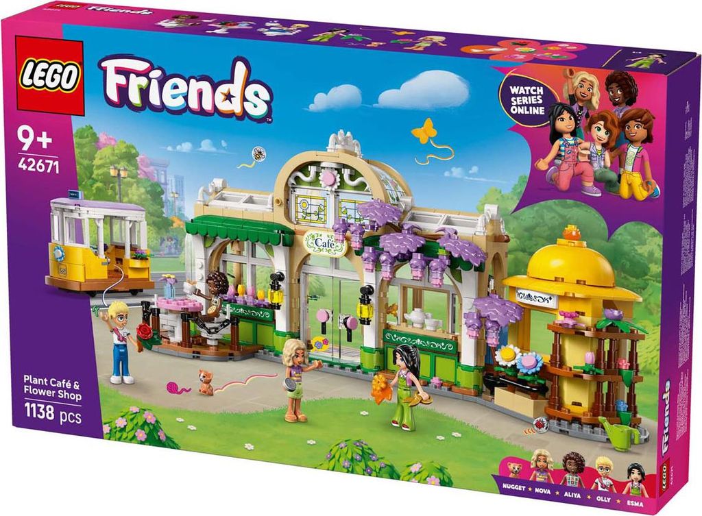 LEGO Friends Pflanzencafé und Blumenkiosk - Spielset mit 4 Produktbild 