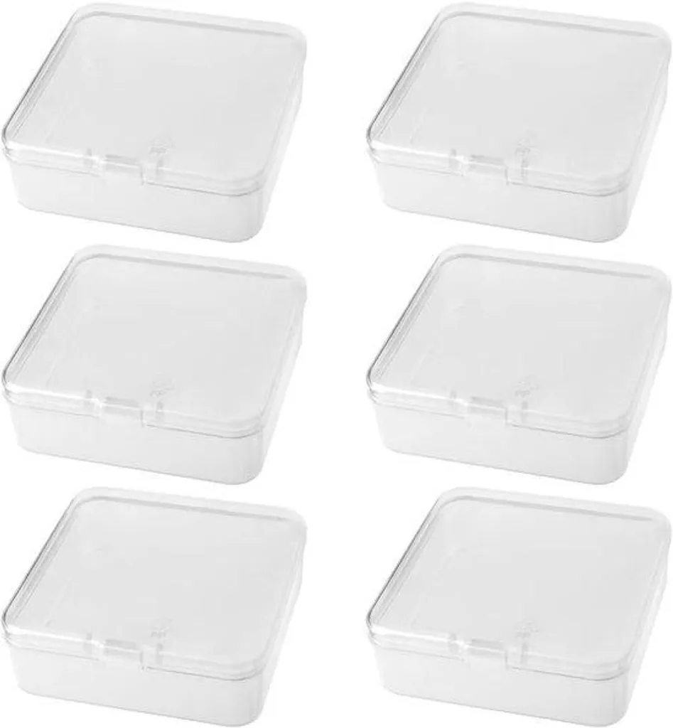 Boîtes plastiques transparentes empilables et robustes pour petit tri