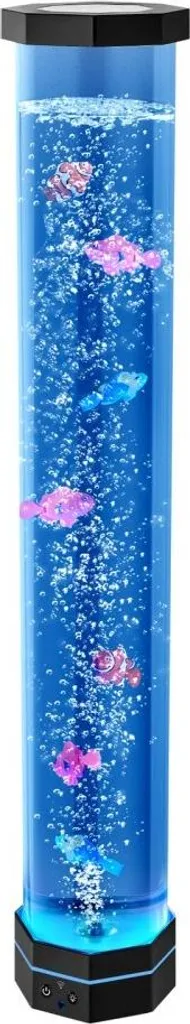 Lampada Lavica 80cm Effetto Acquario | 16 Colori LED e Pesci Tropicali - 9