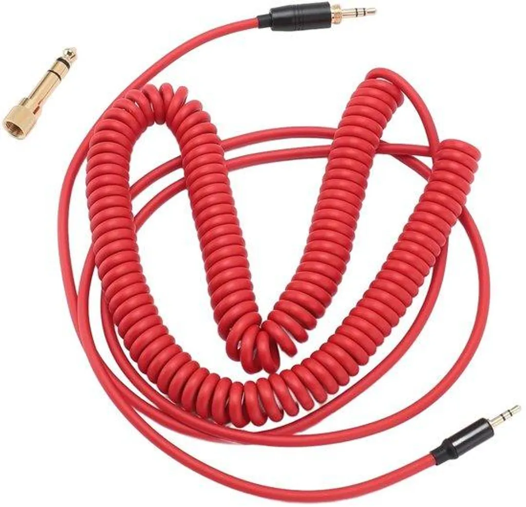 Rallonge Casque Audio 2.5mm vers 3.5mm avec Adaptateur Rouge 65mm