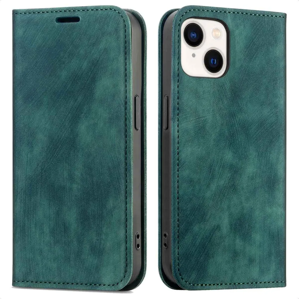 Custodia Portafoglio Per IPhone 11 Pro Max, Pelle Sintetica Turchese, Con Tasche Carte E Funzione Stand, Chiusura Magnetica