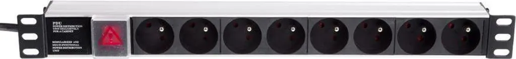 Unité de Distribution PDU 8 Prises - Barrette Rackable 19 Pouces ALU - 2
