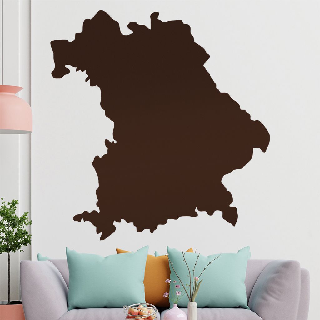 KIWISTAR Bundesland Bayern - München Allianz Arena Wandtattoo in 6 Größen - Wandaufkleber Wall Sticker - Dekoration, Küche, Wohnzimmer, Schlafz...